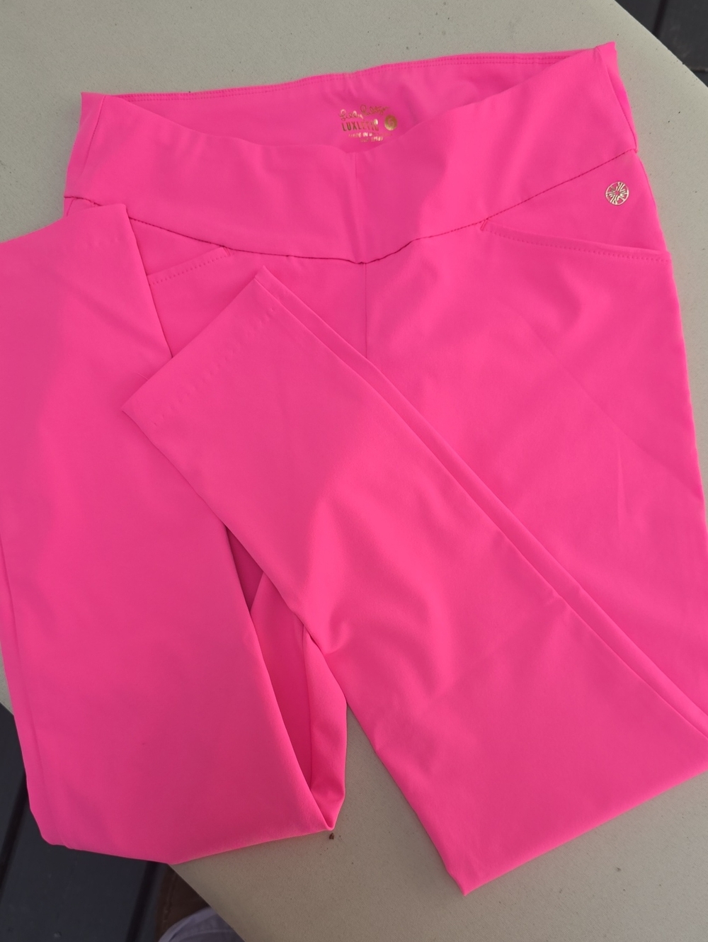 Lilly PULITZER Bright Hot Pink Leggings/ Pants Size 6